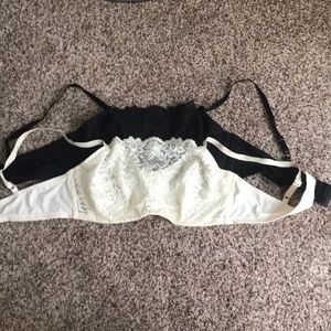 2 Lace bandeau underwire bras 38D